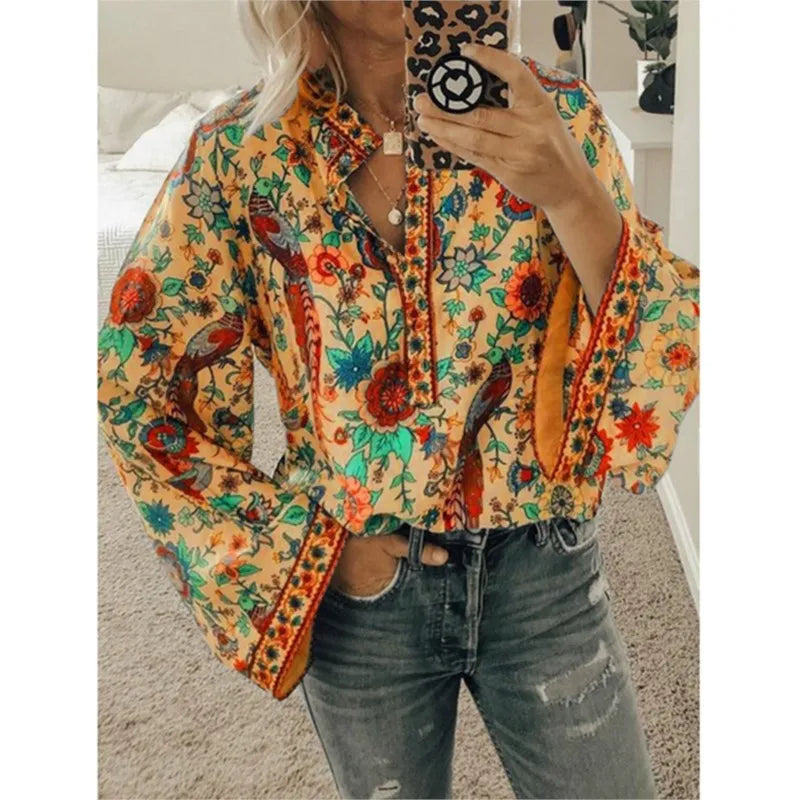 Retro Hippie Button-up